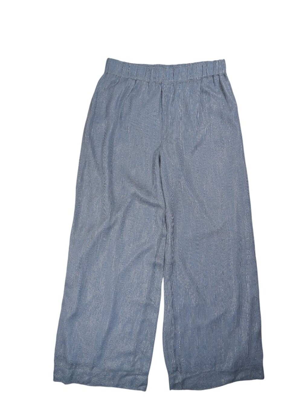 CAMI NYC Medina Metallic Chiffon Pant in Bluebird